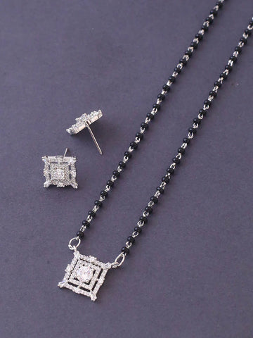 Silver Sanura Mangalsutra Set