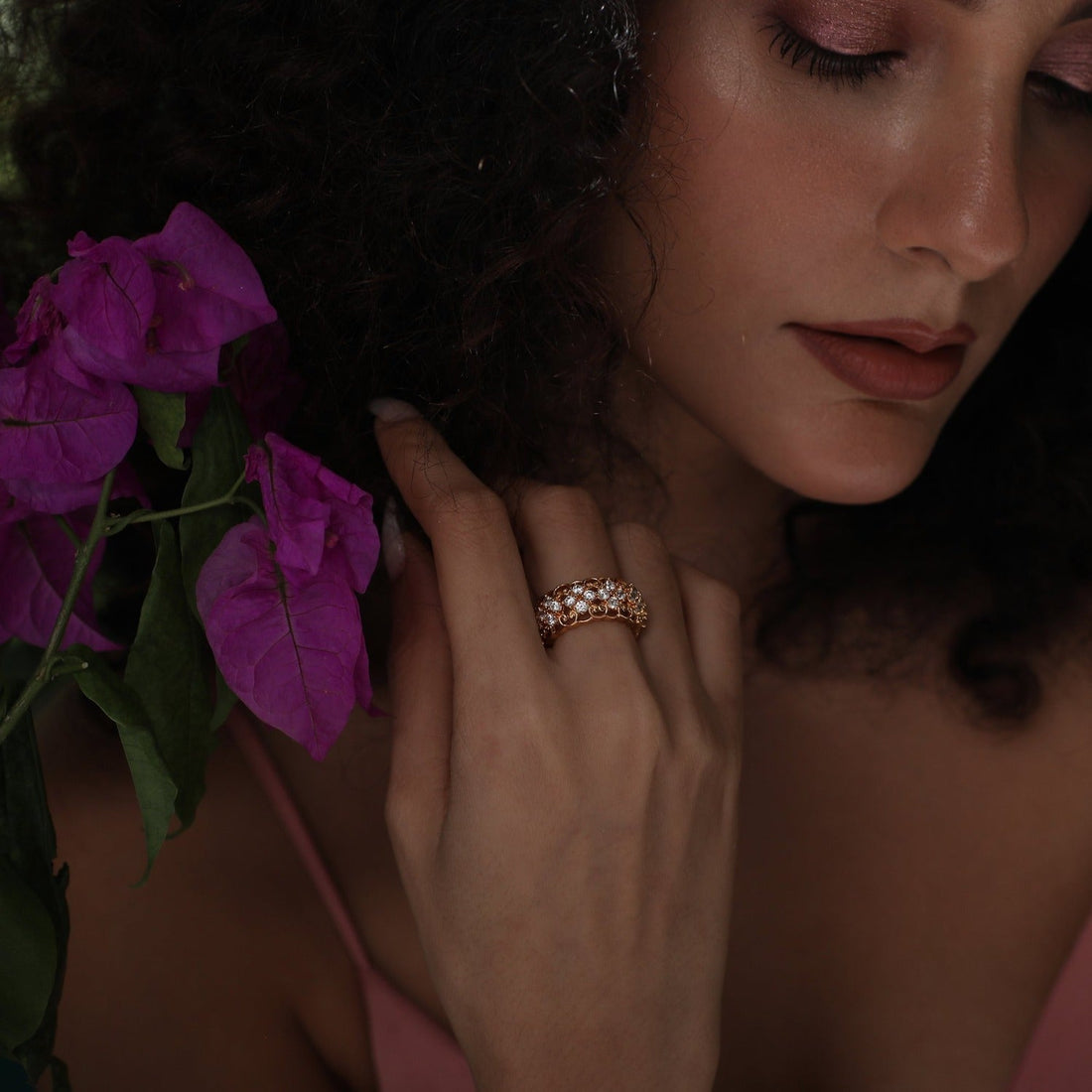 Delicate CZ Band Ring