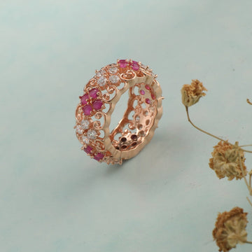 Delicate CZ Band Ring