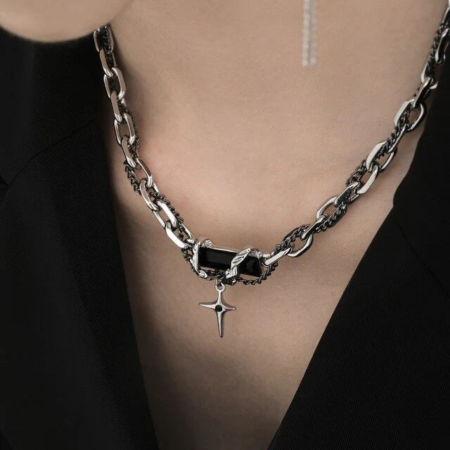 Rugged Black Modern Chain