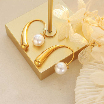 Pearl Hook Earrings