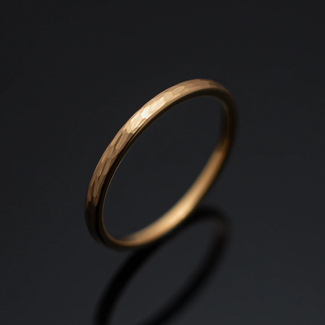 Gold Mobius Wedding Band, Solid Gold Twist Ring Couples ring