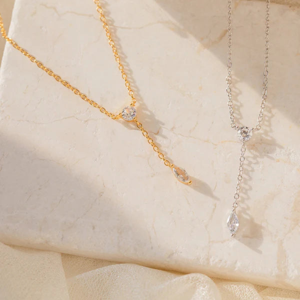 Effortless Elegance Dainty Diamond Necklace