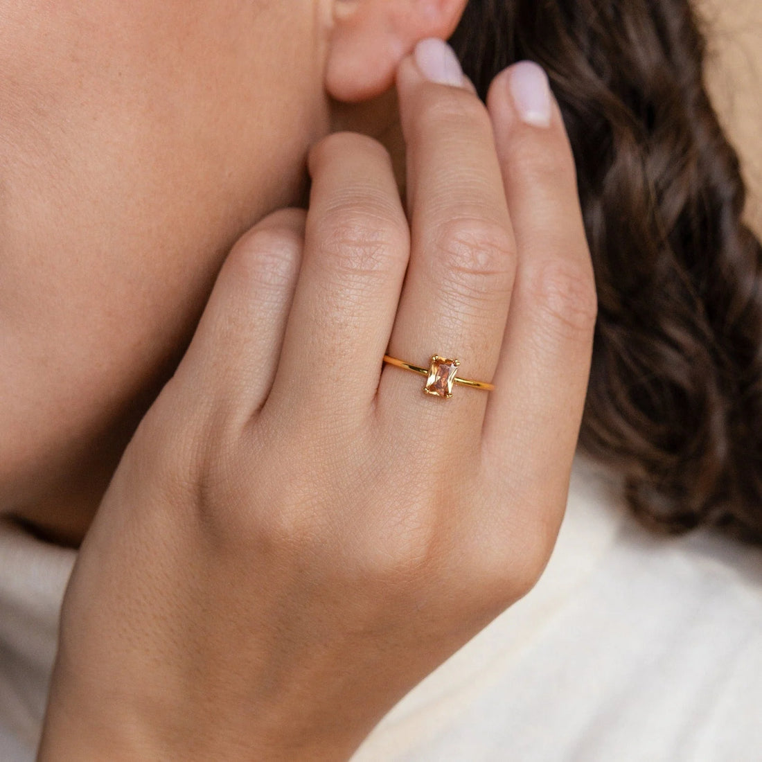 Luxurious Citrine Birthstone Ring for November Birthdays