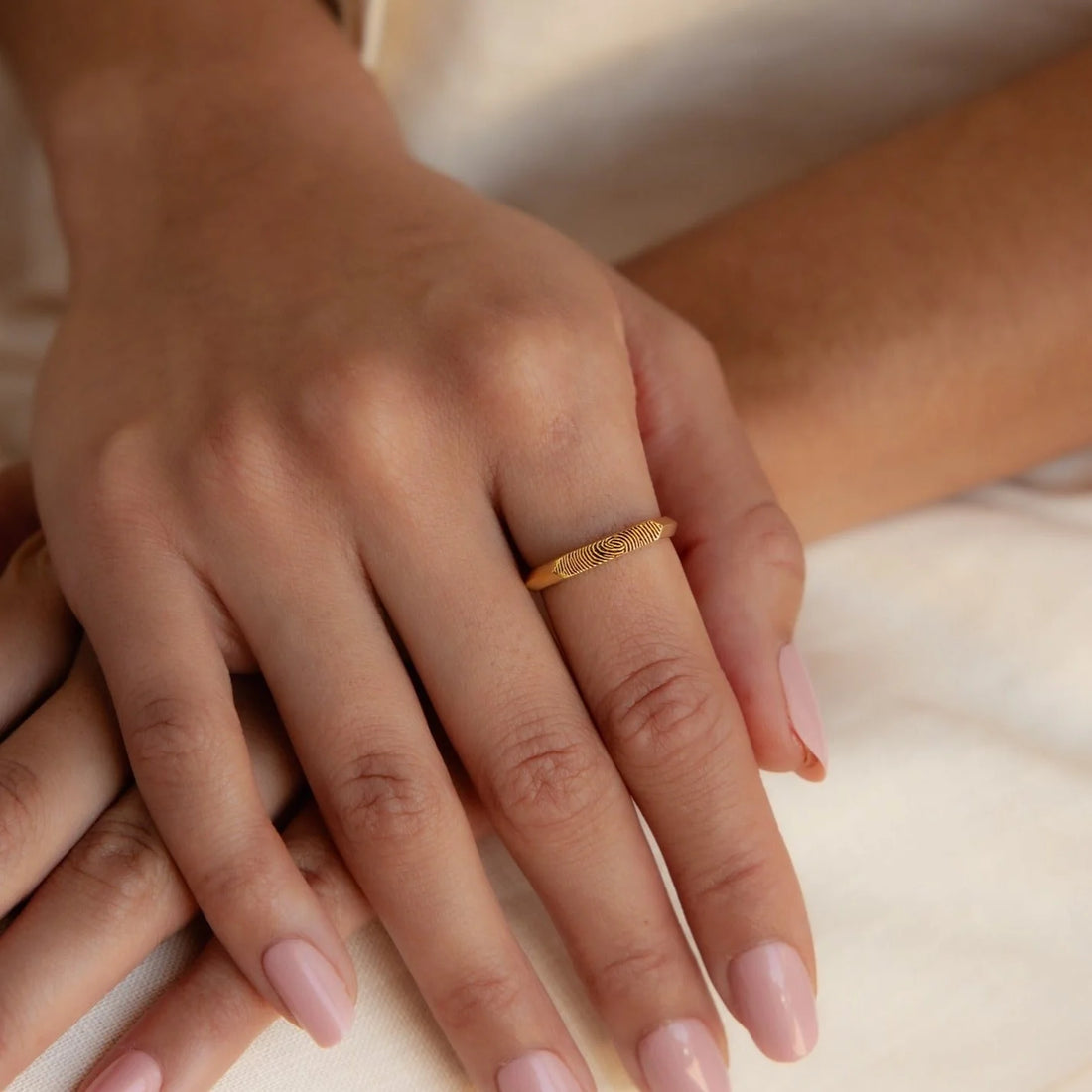 Forever Connected The Fingerprint Signet Ring