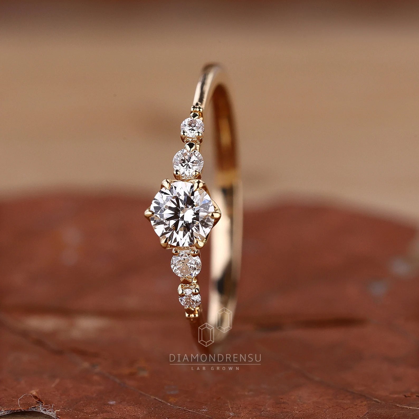 Dainty Round Lab Grown Diamond Promise Ring