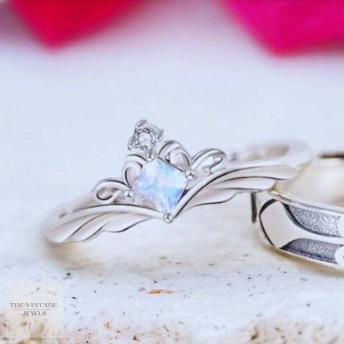 Knight and Princess Couples rings Set