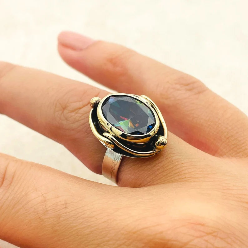 Women's Mystic Topaz Ring