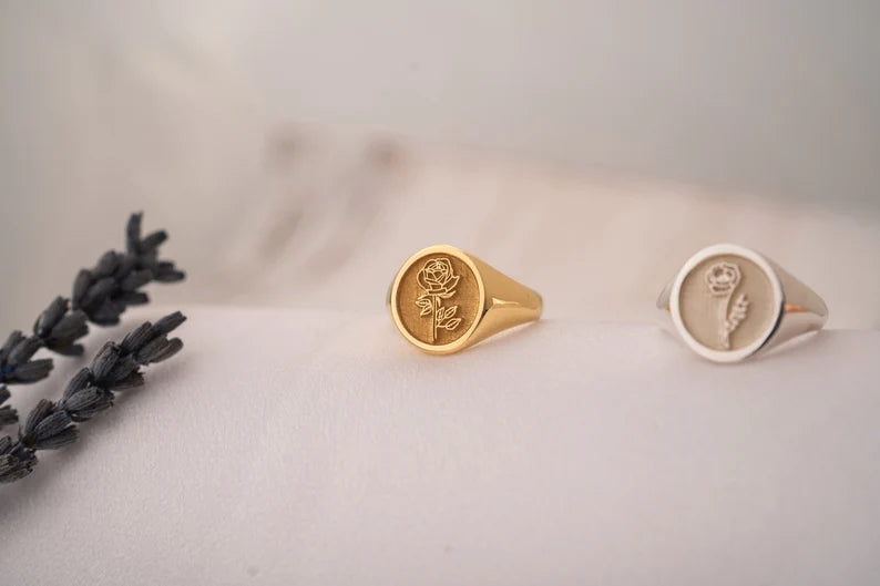 Custom Gold Signet Ring