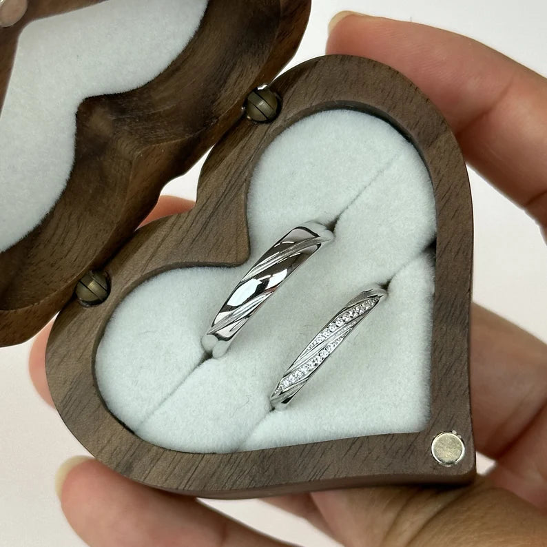 Adjustable Couples Ring Set