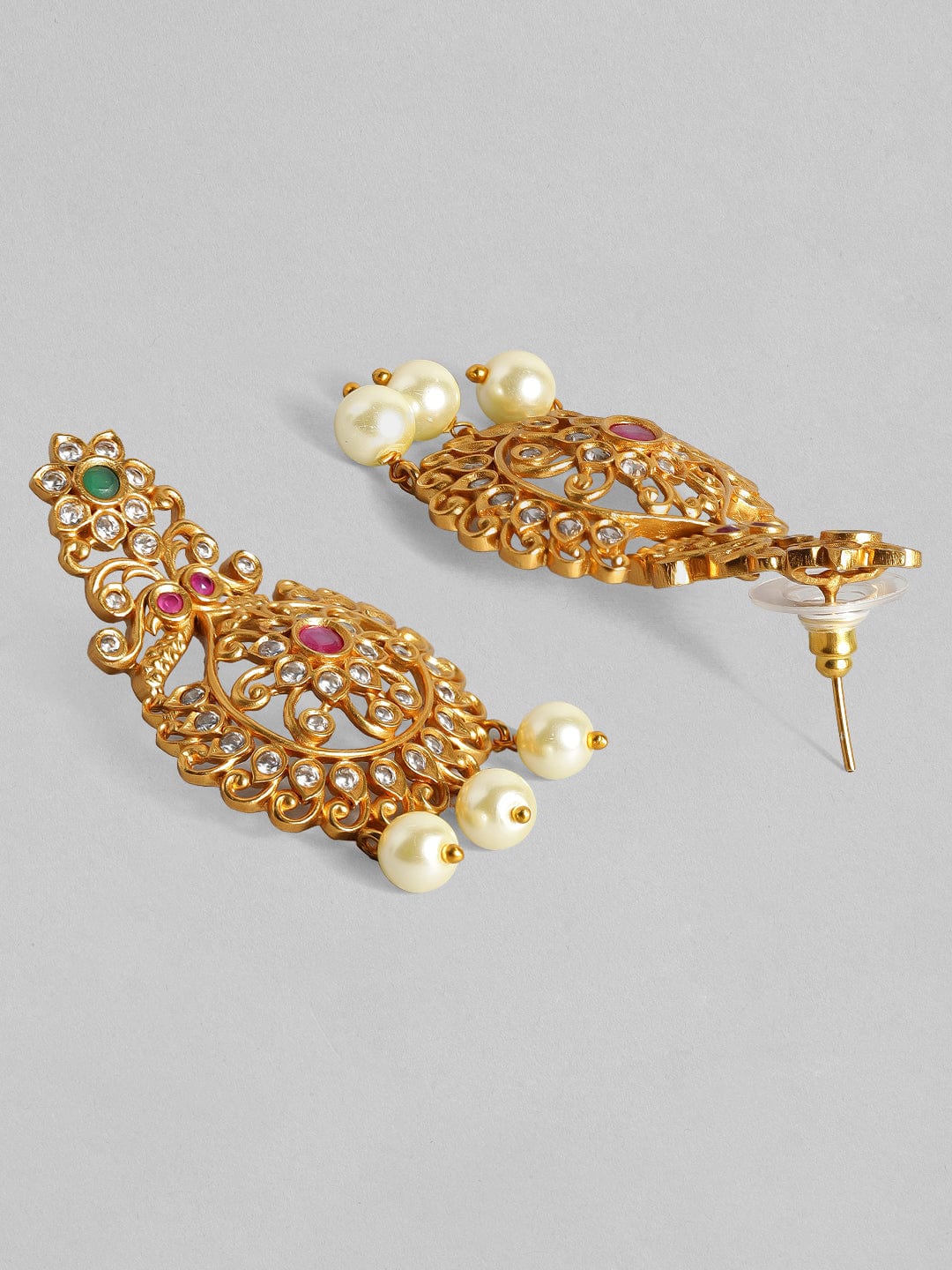Gold-Toned Stone-Studded Handcrafted Jewellery