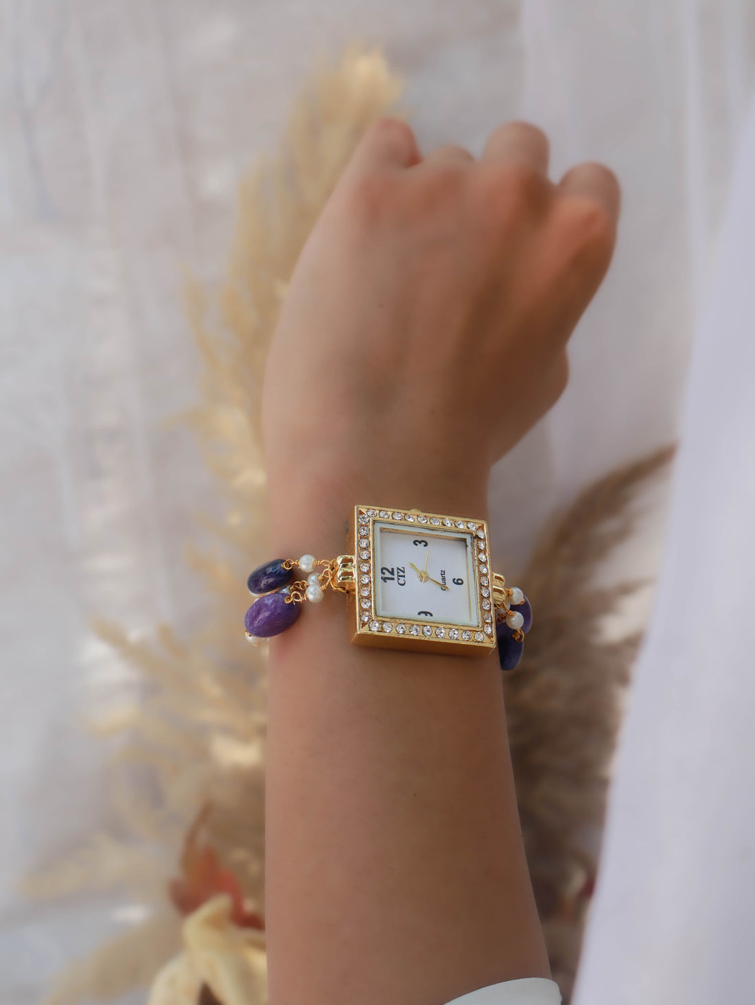 Blue Wrist Chain Watch